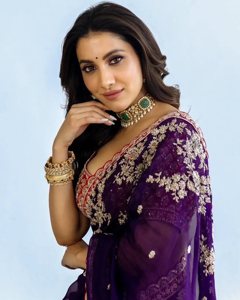 Bollywood Trending Rangoli Blooming Silk Saree | Embroidered Silk Saree Collection